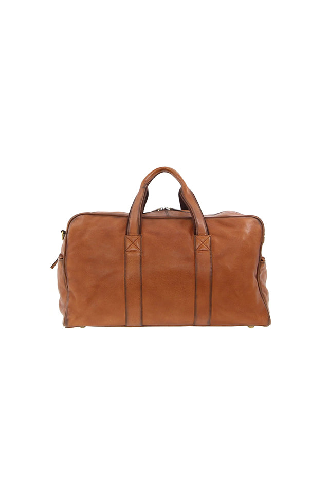 Pierre Cardin PC2825 Rustic Leather Overnight Bag Cognac 