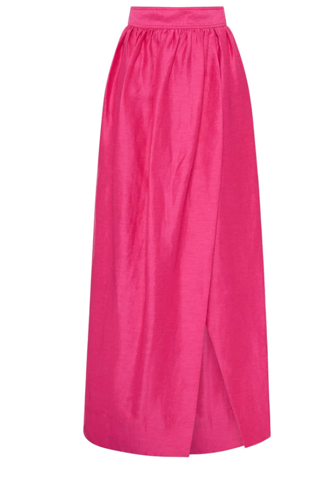 RE4244 Aje Mirabelle Tulip Maxi Skirt Fuchsia