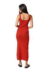 RMNSS2217A Remain Georgia Dress Aurora Red