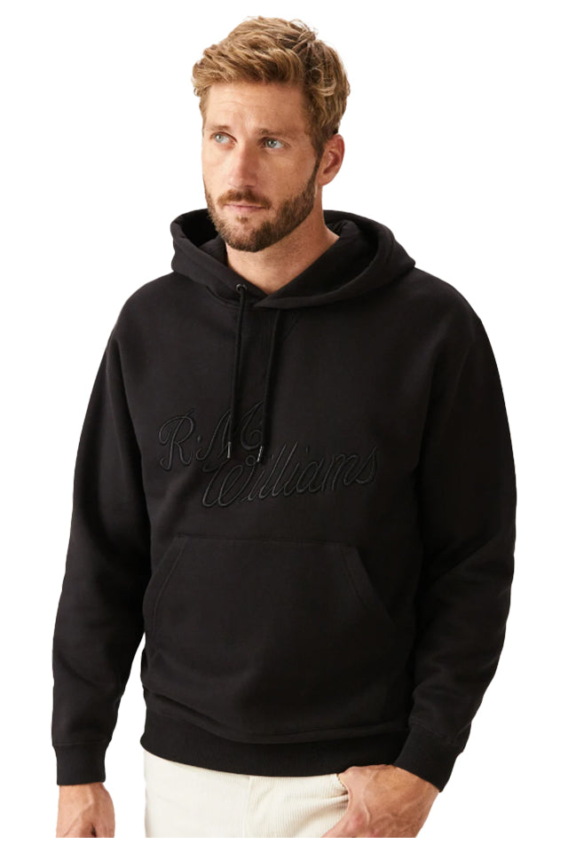 RM Williams KH401FL0201 Majura Hooded Sweatshirt Black 