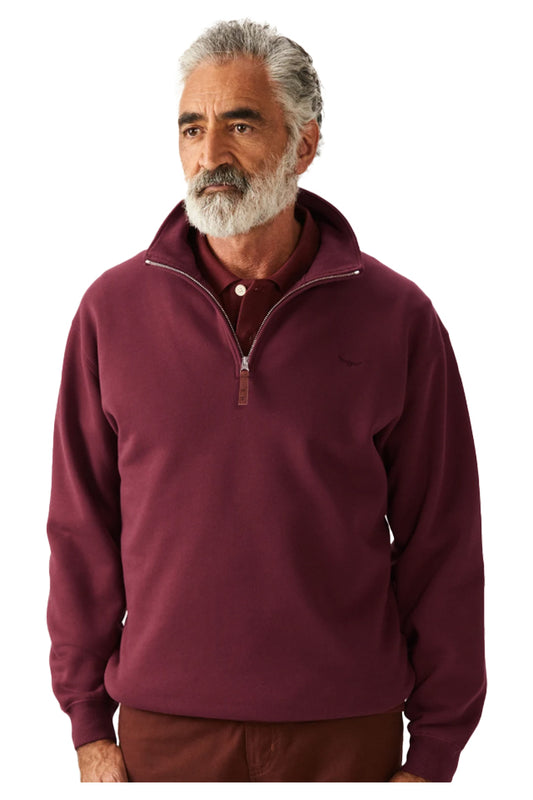 RM Williams KZ400FLB301 Mulyungarie Fleece Sweatshirt Maroon 