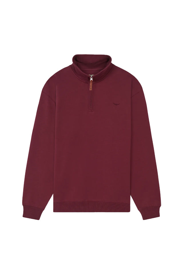 RM Williams KZ400FLB301 Mulyungarie Fleece Sweatshirt Maroon 