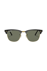 Ray-Ban 0RB3016 Clubmaster Sunglasses Black With Green G-15 