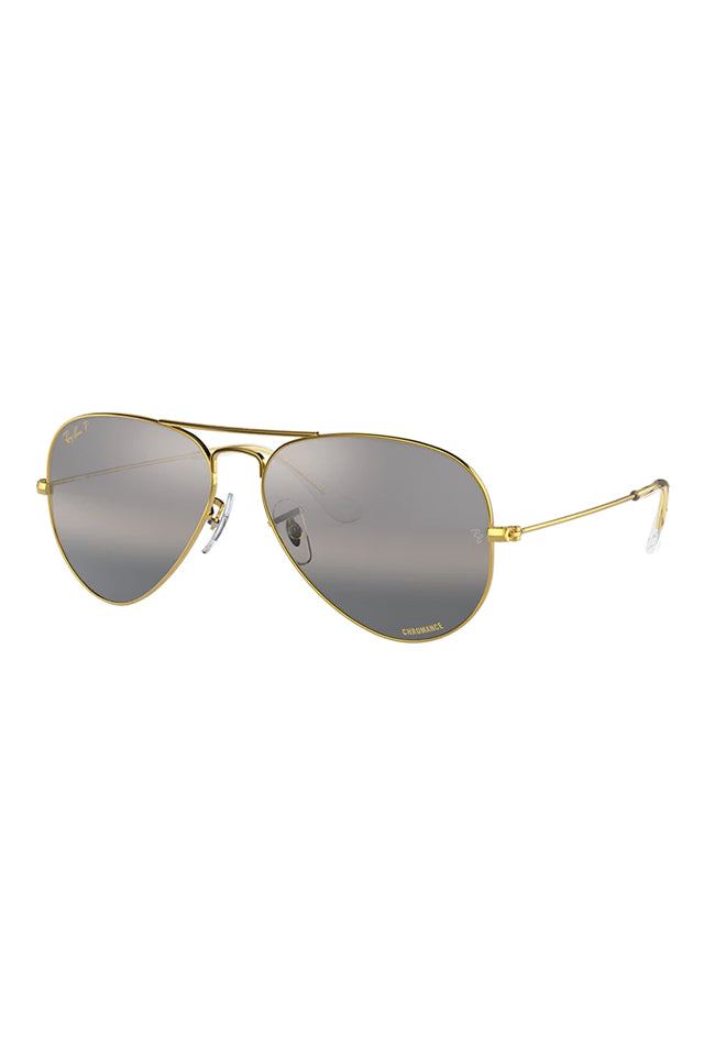 Ray-Ban 0RB3025 Aviator Large Metal Legend Gold with Polarised Clear