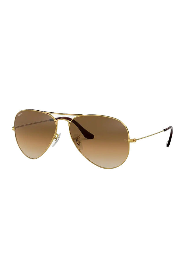 Ray-Ban Aviator Large Metal Arista Sunglasses Gradient Brown 
