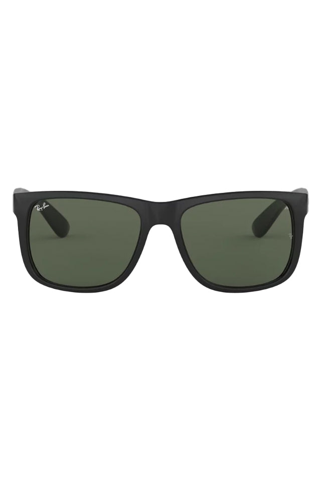 Ray-Ban Justin Sunglasses Black With Dark Green 