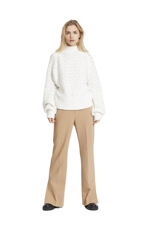 Rue De Femme New Flare Pants Tobacco Brown 