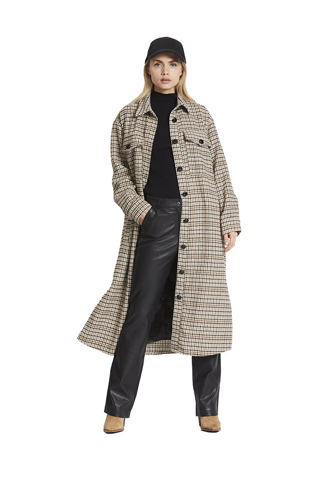 Rue De Femme Yuna Coat Tobacco Brown 