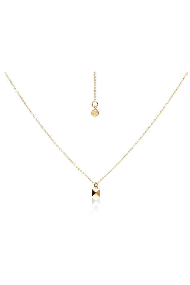 SFN042G Silk & Steel Mini Olympia Necklace Gold