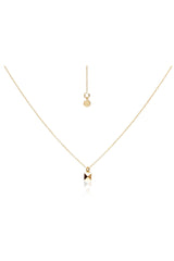 SFN042G Silk & Steel Mini Olympia Necklace Gold