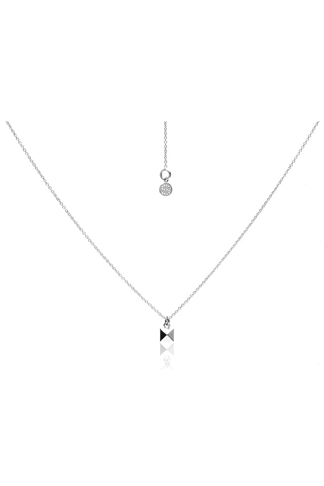 SFN042S Silk & Steel Mini Olympia Necklace Silver