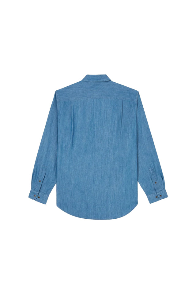 RM Williams Bourke Work Shirt Bleach Wash 