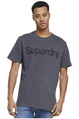 SM23CT1A Superdry Vintage Core Logo Pastel Tee Charcoal 
