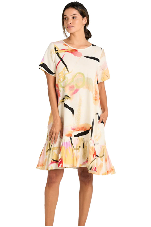 SS23.27 Nyne Painting Dress Painterly 