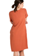 SS23.32 Nyne Chris Dress Burnt Orange