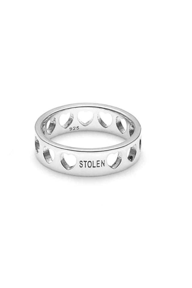 Stolen Girlfriends Club JWL19107 Heartless Band Ring Sterling Silver