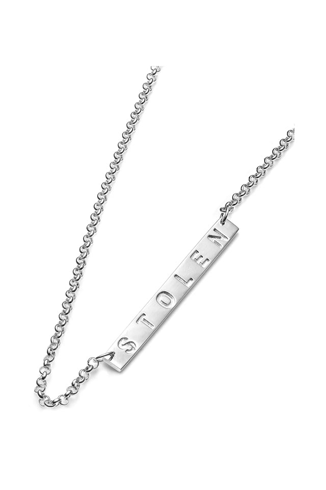 Stolen Girlfriends Club JWL2059 Stolen Plank Necklace Silver 