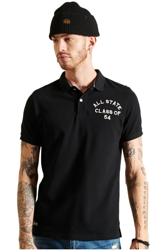 Superdry SM21WP6O Superstate Polo Black 