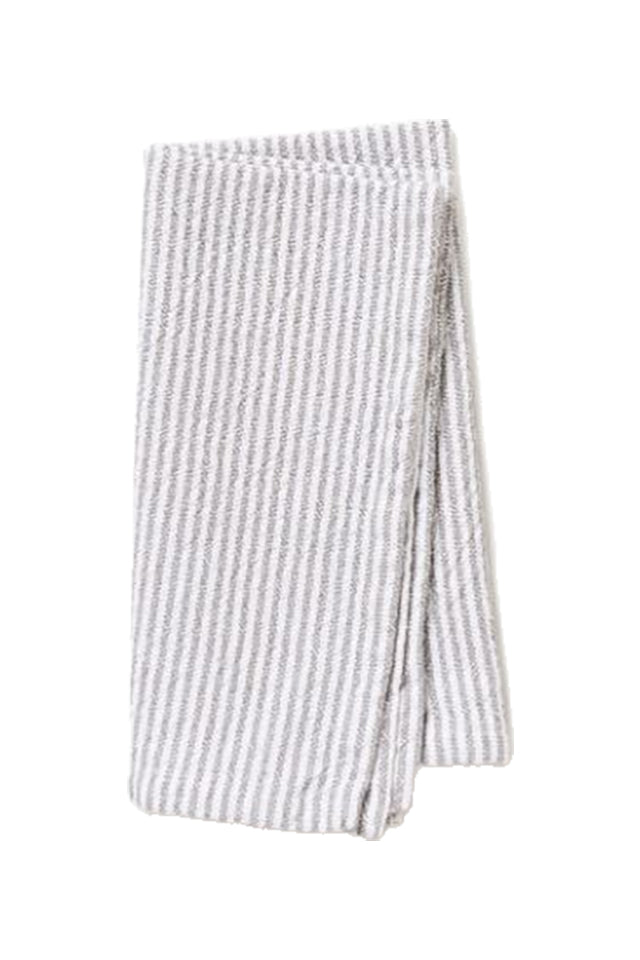 TES5038 Citta Stripe Washed Cotton Napkin Grey 45x45