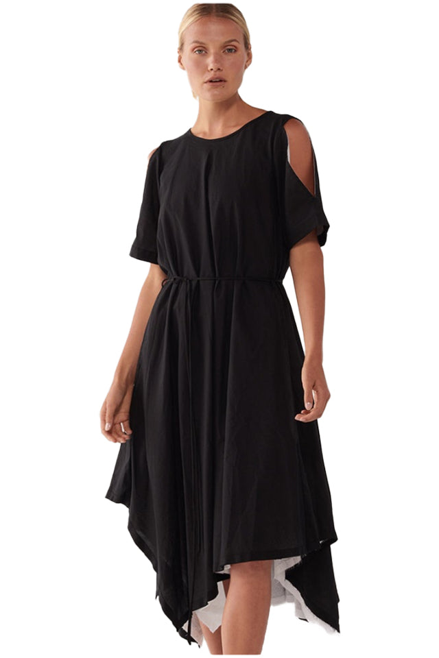 Taylor 8221 Open Intermittent Dress Black White