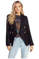 The Others OTH655 The Sequin Blazer Black