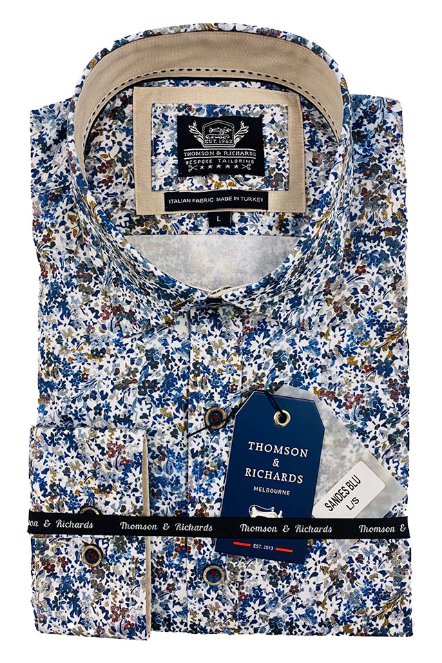 Thomson & Richards Sandes Shirt Blue