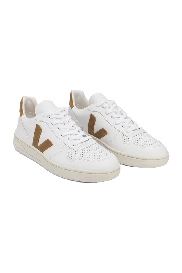 VX0202652 Veja V-10 Leather White Camel