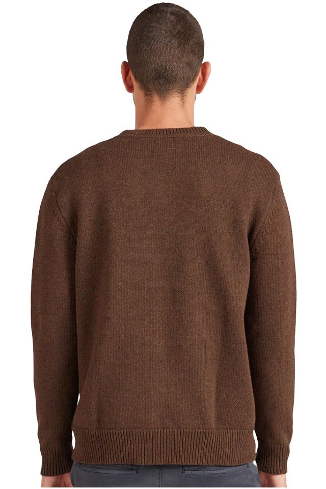 W471 The Academy Brand Malibu Crew Sweater Mulch