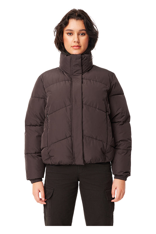 WDJA31S0501 Huffer Women's Demi Puffer Jacket Cocoa 