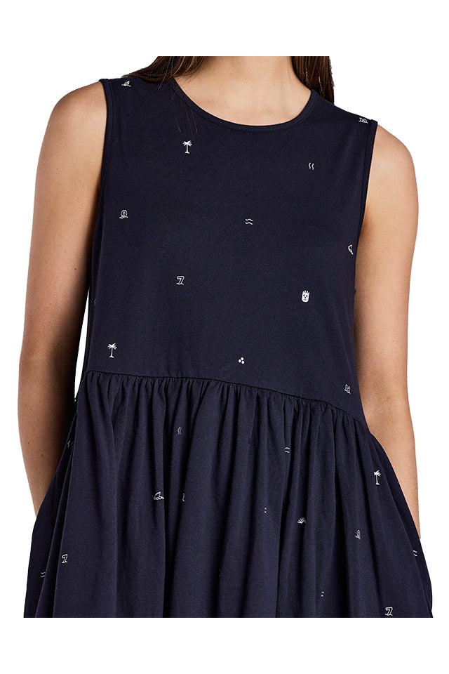 WDR23S7327 Huffer Castaway Amy Dress Navy 