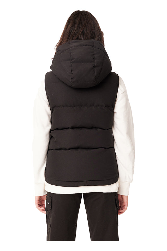 WDVE31S1401 Huffer Womens Classic Down Vest Black 