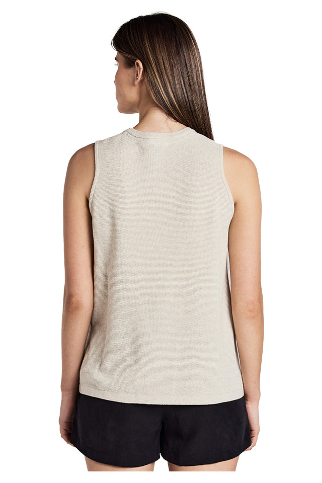 WTA23S4902 Huffer Summer Knit Tank Dune 