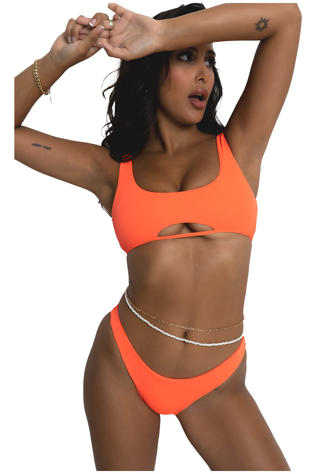 Cinnamon Swan Cheeky Bikini Bottoms Orange