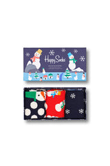 Happy Socks Sock Gift Set 3 Pack Snowman 