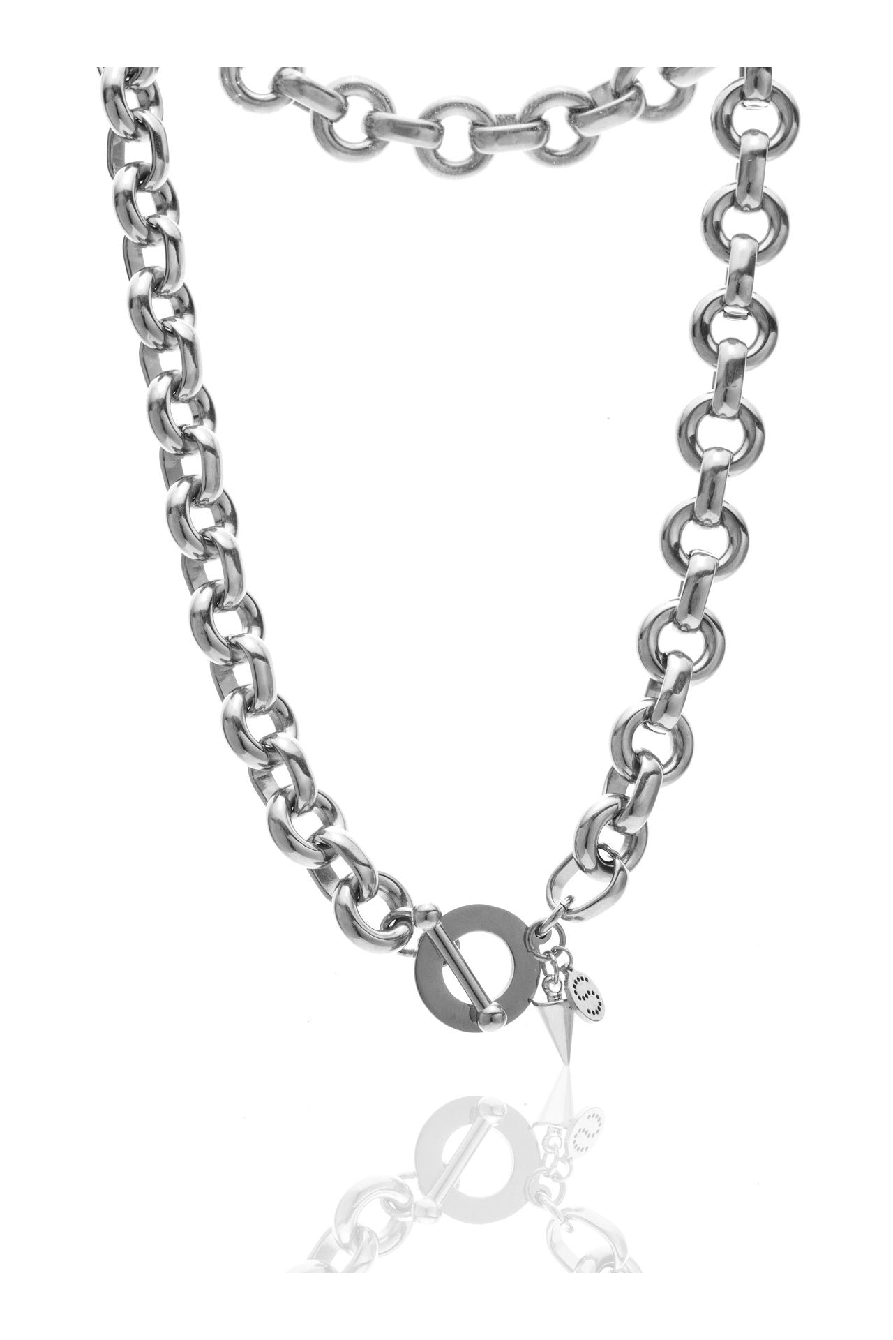 Silk & Steel Heirloom Necklace Silver