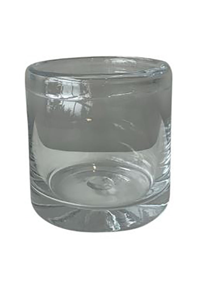 Le Monde Glass Vase w/ Rolled Rim - Large