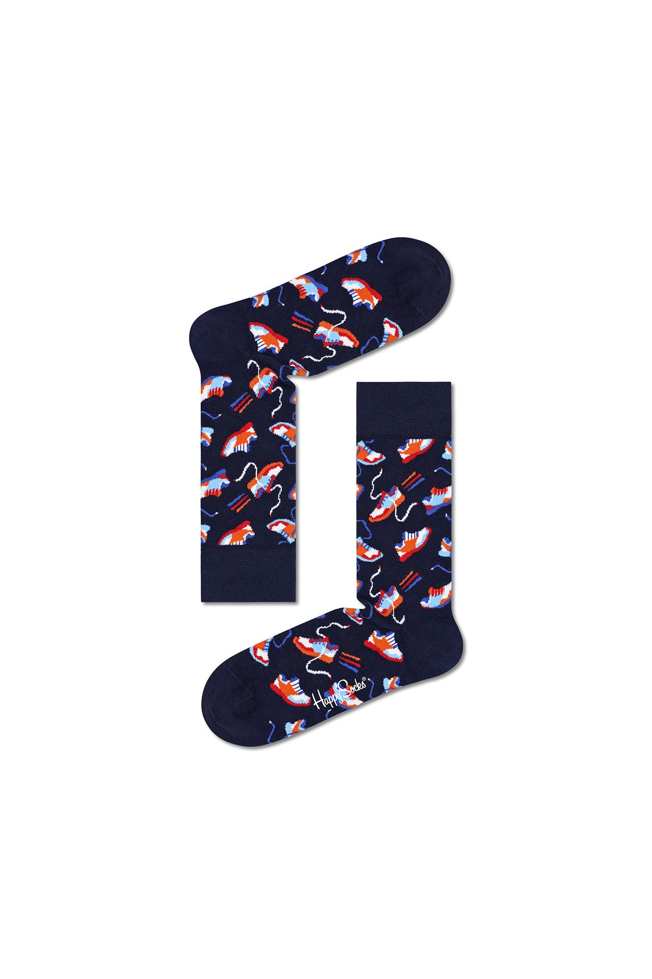 Happy Socks Run For It Socks Navy Multicolour