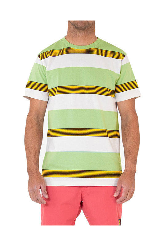 Deus Seth Stripe Tee Fair Green 