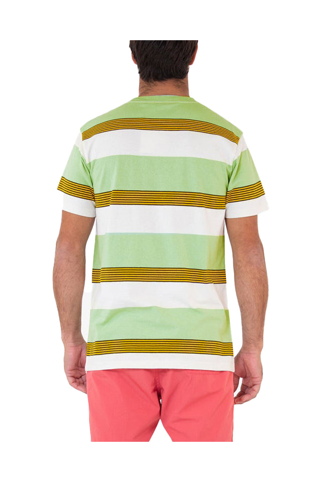 Deus Seth Stripe Tee Fair Green 