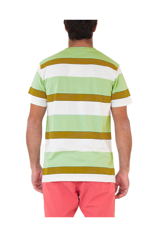 Deus Seth Stripe Tee Fair Green 