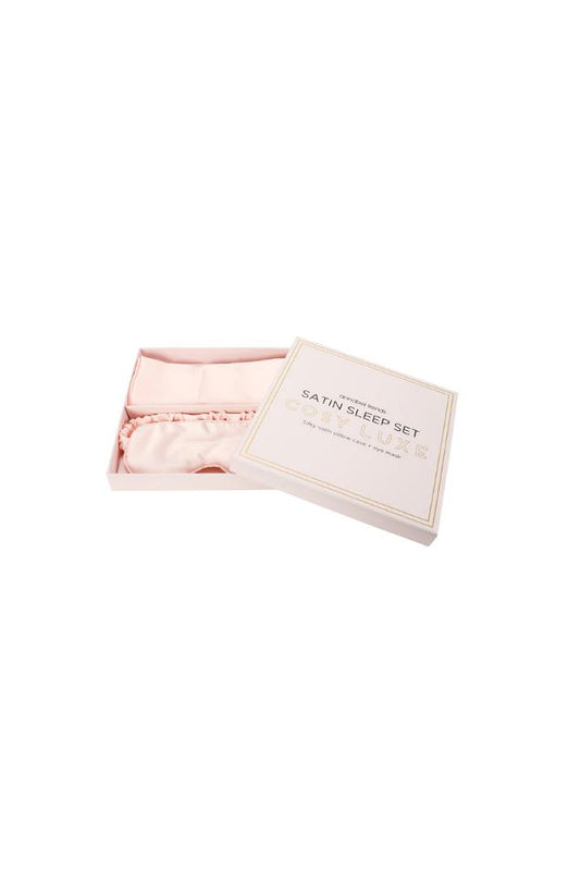 Maytime Cosy Luxe Satin Sleep Set Pink