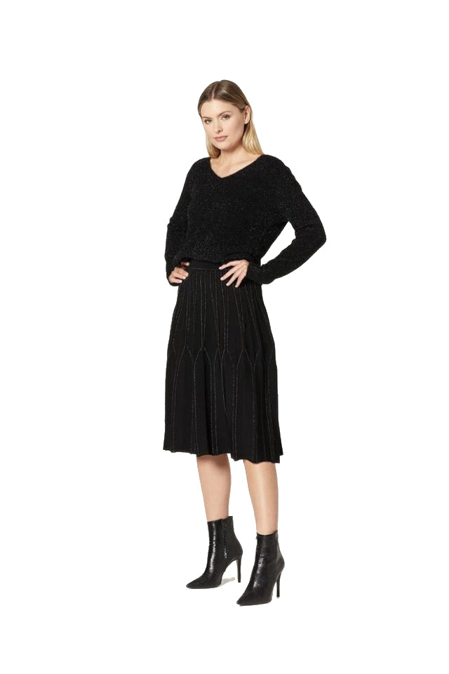 Sophie skirt Cable Womens Black