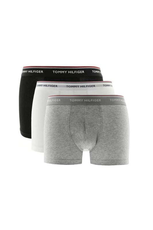 Tommy Hilfiger Trunks 3 Pack White Black Grey